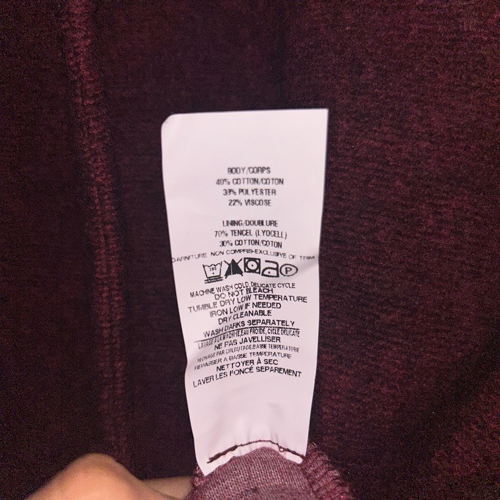 Twenty Montreal Maddux Medium Heathered Drawstring Hoodie in Hero Red - Picture 4 of 6
